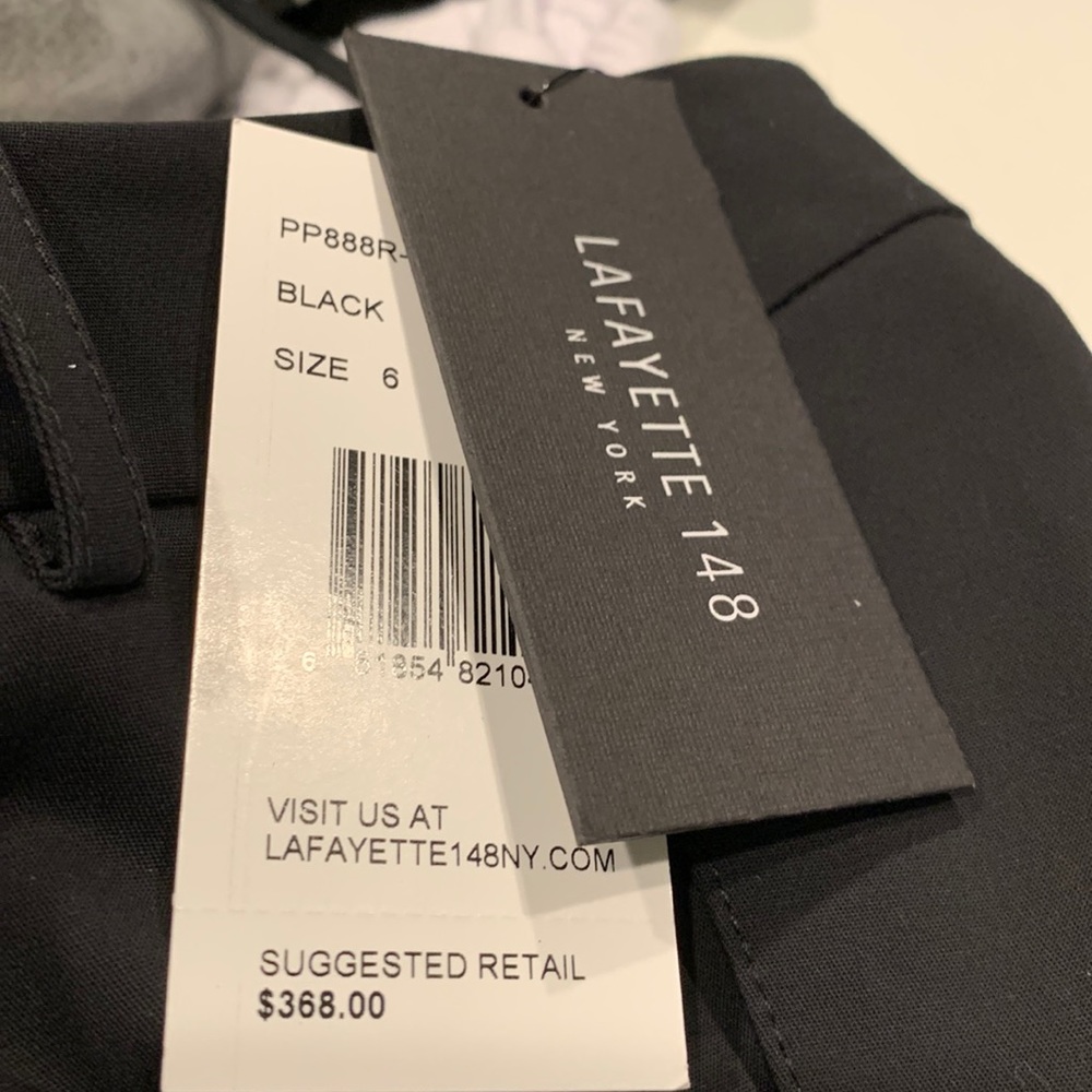 Lafayette 148 New York Black slacks size 6